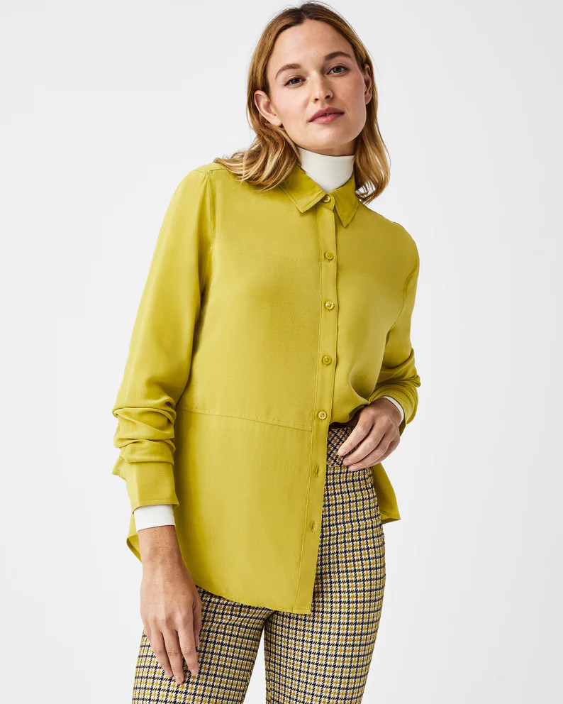 Low Maintenance Silk Button Down | Spanx