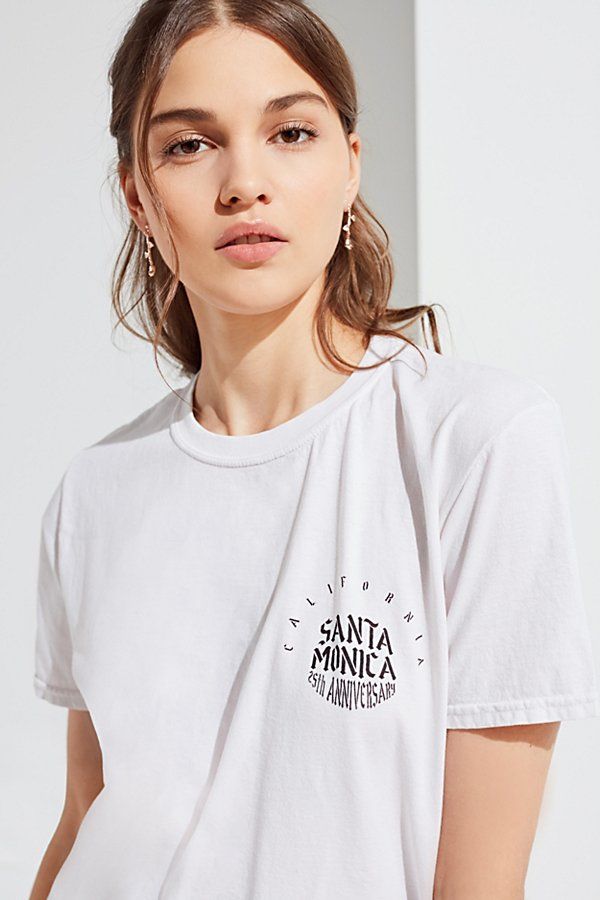 Project Social T Santa Monica Tee - White S at Urban Outfitters | Urban Outfitters US