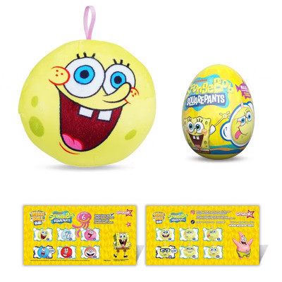 Miraball Bibi SpongeBob - Surprise Egg Capsule with Memory Foam Expandable Plush Toy – 3.7" (9.5cm) Soft Collectible with Hidden Surprises – Fun Gift | Target