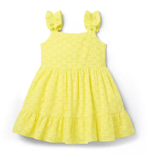 Eyelet Ruffle Strap Dress | Janie and Jack