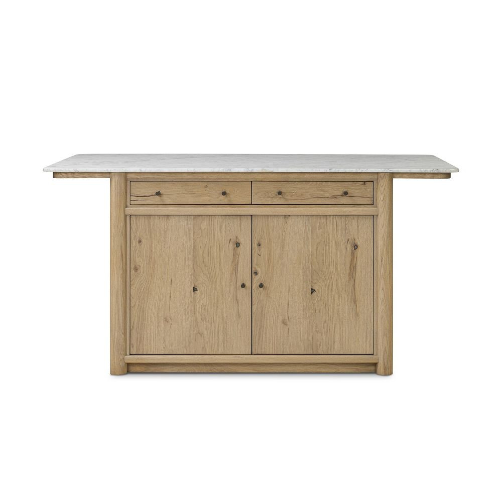 Rasalas Marble Kitchen Island (72") | West Elm (US)