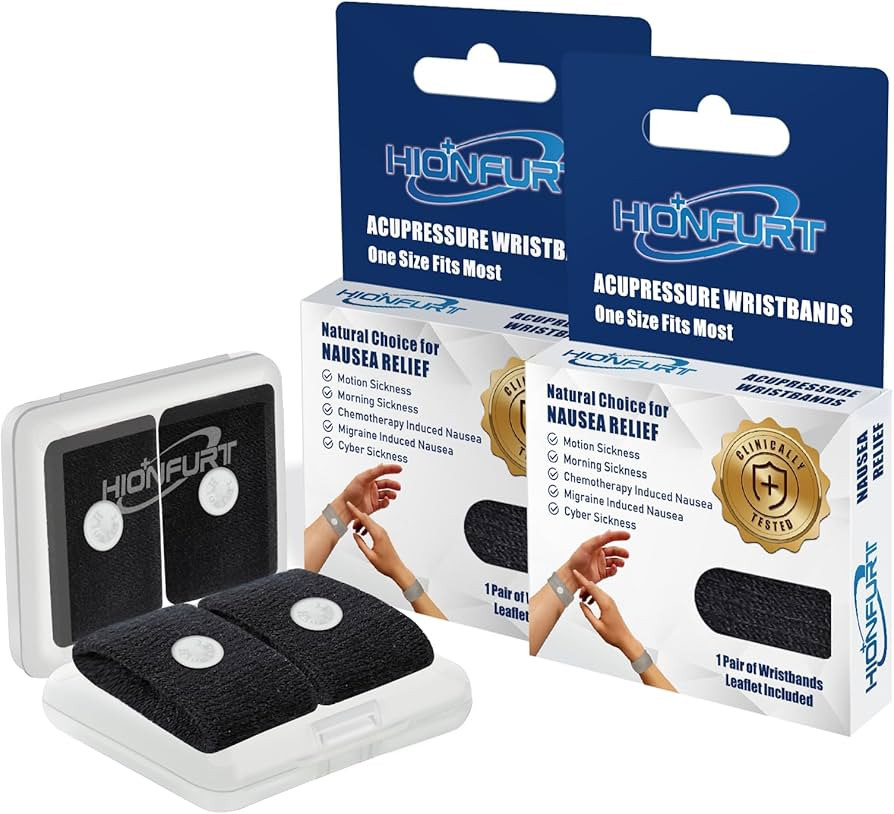 Motion Sickness Bands Anti Nausea Wristband for Adult and Kids Morning Sickness Relief for Pregna... | Amazon (US)