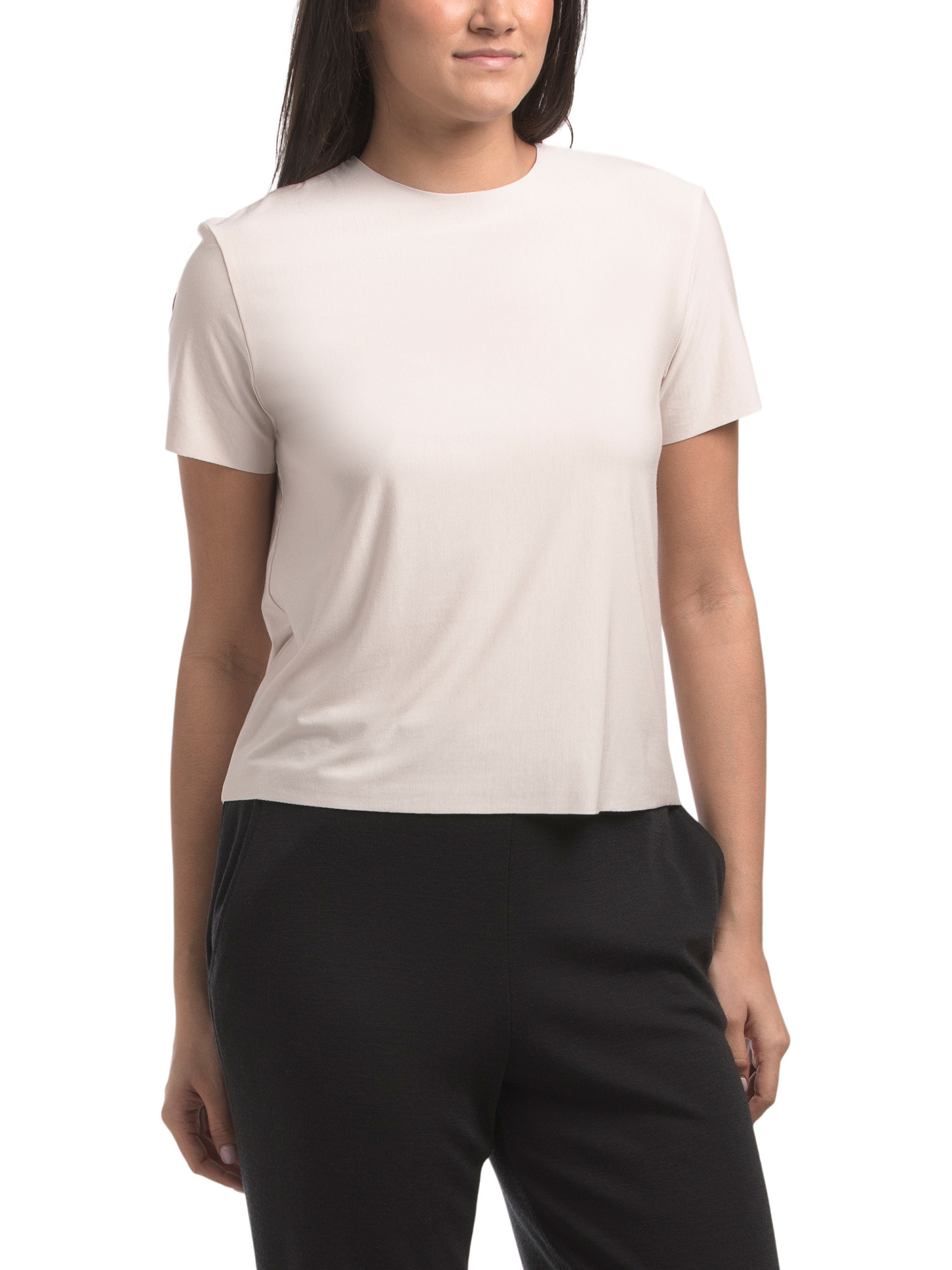 Made In Usa Butter Short Sleeve Top | TJ Maxx