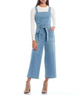 Sleeveless Tie Waist Jumpsuit | Dillard's
