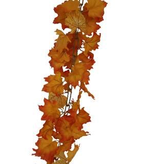 6ft. Gold & Orange Maple Leaf Chain Garland by Ashland® | Michaels Stores
