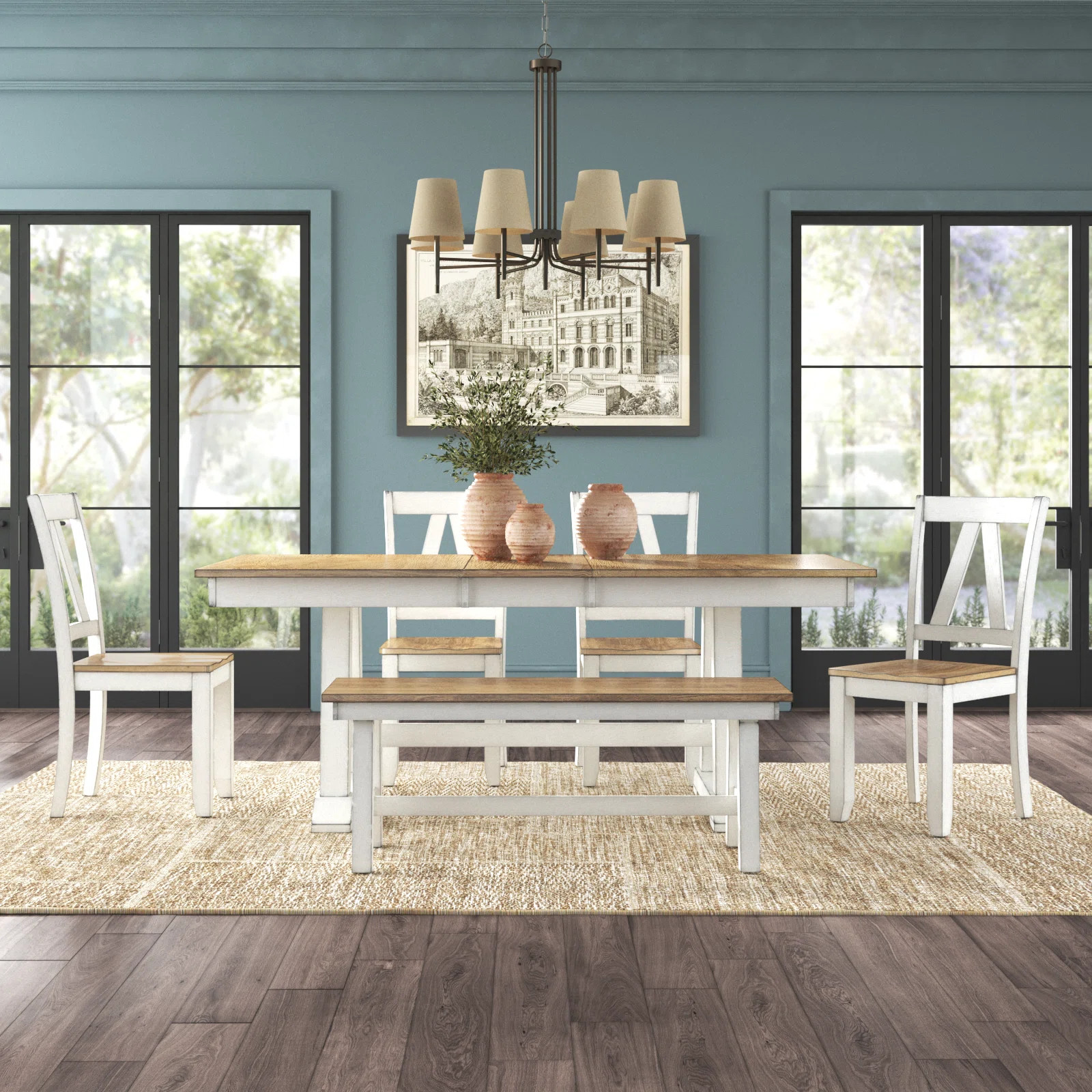 Keswick 6 Person Dining Table Set w/ 18" Butterfly Leaf | Wayfair North America