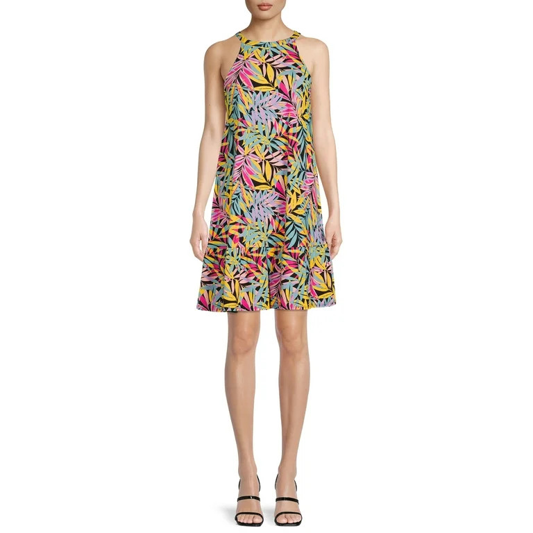 Time and Tru Women's Knit Halter Dress | Walmart (US)