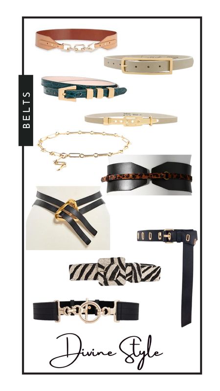 Belting an outfit is key to looking polished and out together. Shop our favorites for waist belts to dress belts and more. Get belted in style ✨

#LTKstyletip