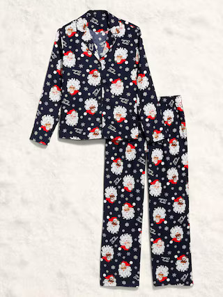 Printed Flannel Pajama Pant Set for Women | Old Navy (US)