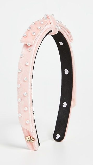 Acrylic Pearl Bardot Ribbon Slim Headband | Shopbop