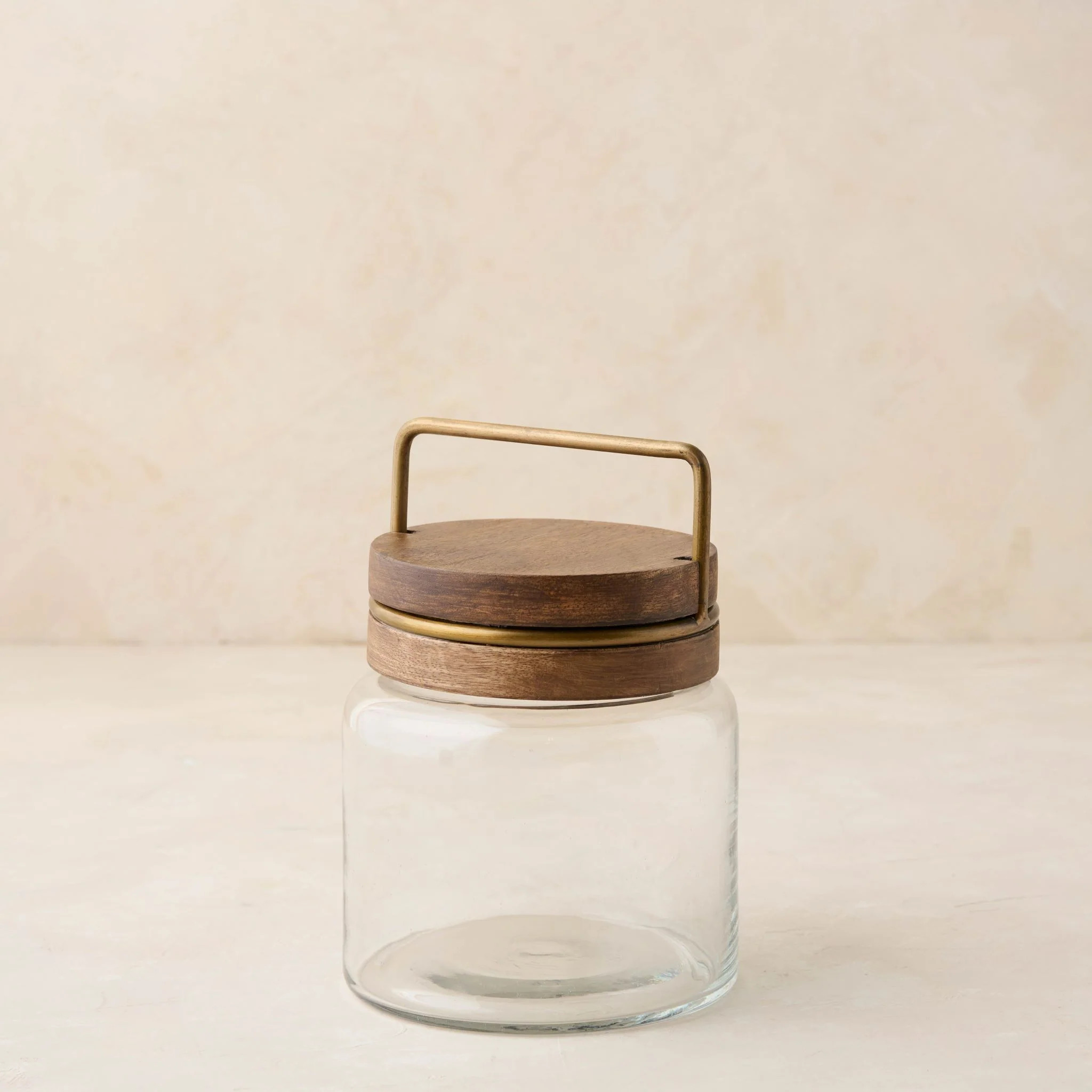 Wood with Antique Brass Canister | Magnolia