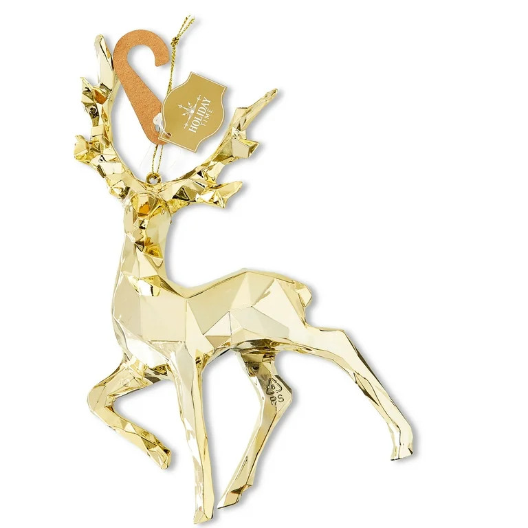 Gold Reindeer Christmas Ornament, 8", by Holiday Time | Walmart (US)