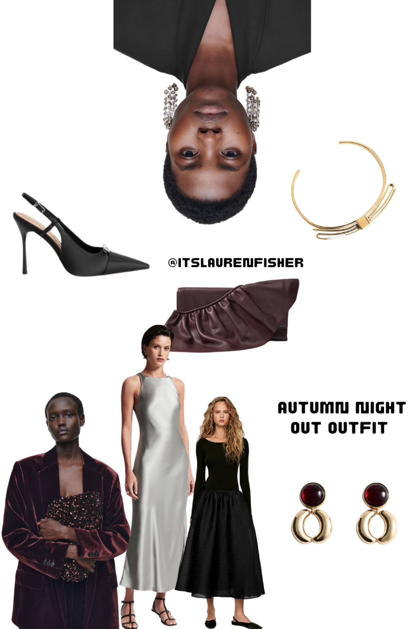 Autumn night out outfits just got more interesting with these new drops 

black pointed toe sling back shoes / gold bracelet / leather clutch / burgundy / velvet suit / blazer / silk dress / gold earrings / christmas party outfits / new years outfit / autumn outfits / winter outfits / fall outfits / fashion / newest trends / 2024 

#autumndress #autumnnightout #partyseason #fallfashion #autumncolourpalette



#LTKstyletip #LTKpartywear #LTKautumn