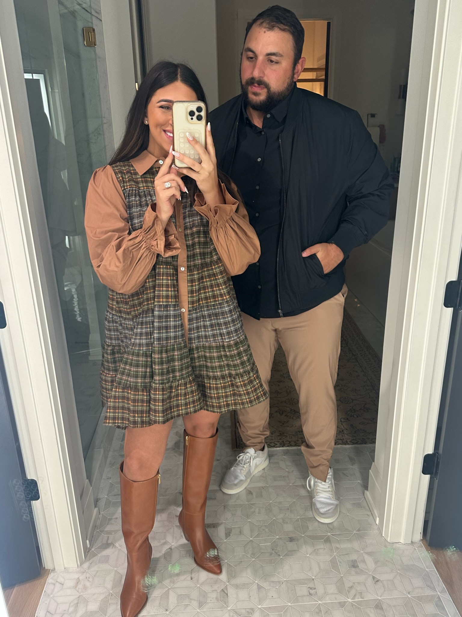 Shoes: coming 10/26 my Vince Camuto collaboration 

Dress runs oversized if in between size down! Has lots of fabric. It’s so beautiful and comfortable 