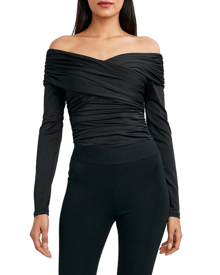 BCBGMAXAZRIA Knit Off-the-Shoulder Bodysuit Women - Bloomingdale's | Bloomingdale's (US)