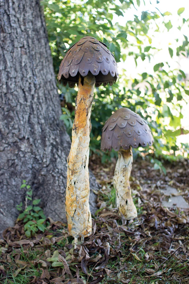 August Grove® Alamosa Mushrooms 2 Piece Garden Stake Set & Reviews | Wayfair | Wayfair North America