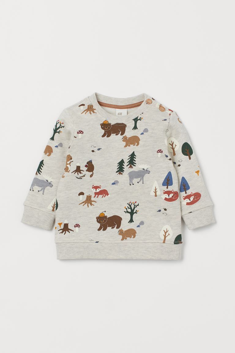 Sweatshirt with Motif | H&M (US + CA)