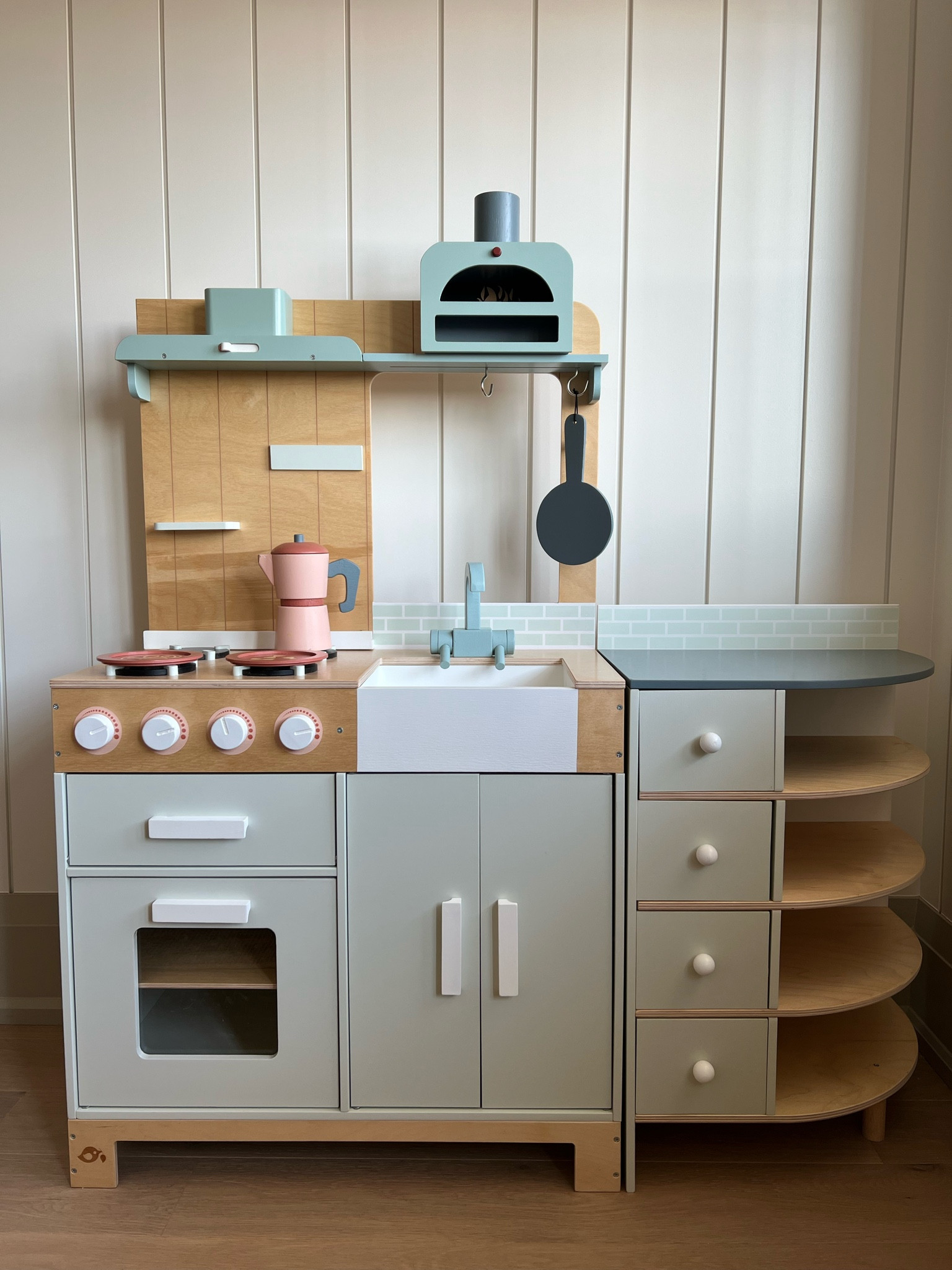 Took an engineering degree but finally got this cute play kitchen assembled! 

#LTKhome