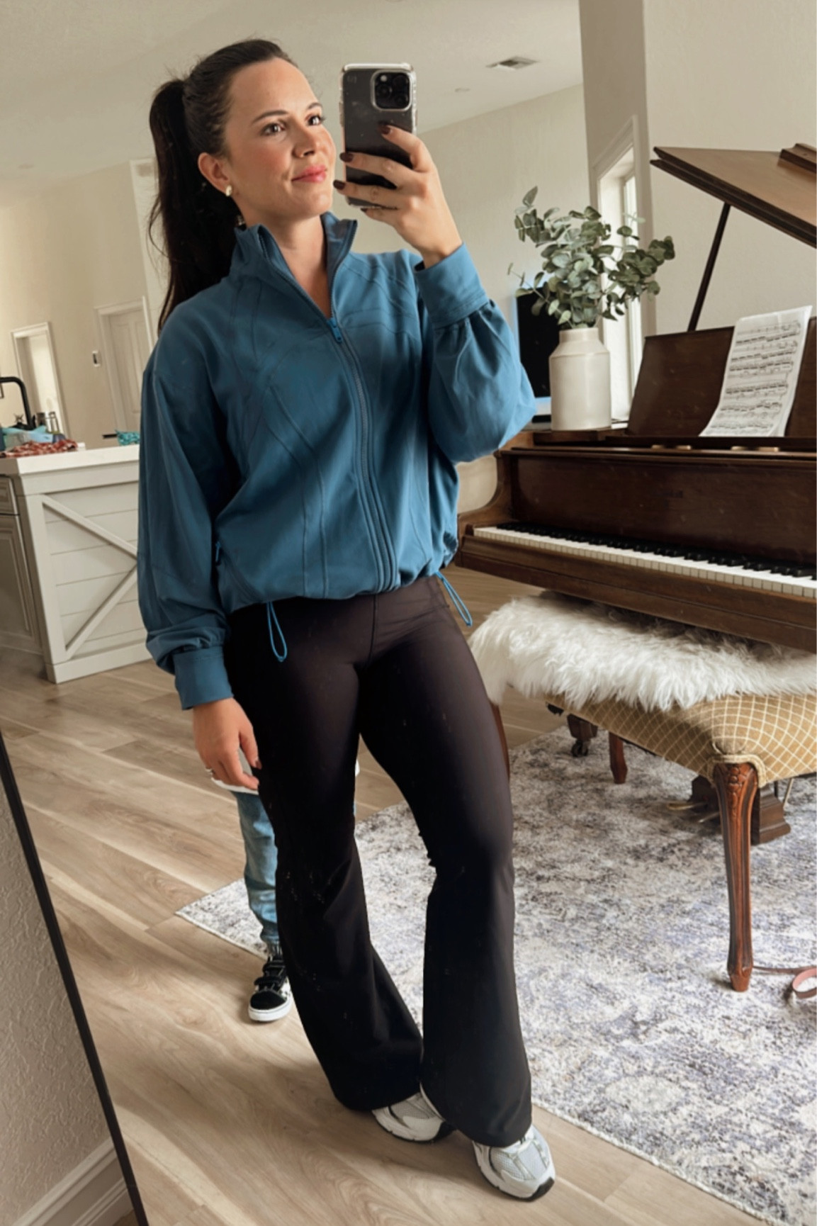 Leggings are on sale for $20! 
Sized down on the jacket

#LTKGiftGuide #LTKfitness #LTKsalealert