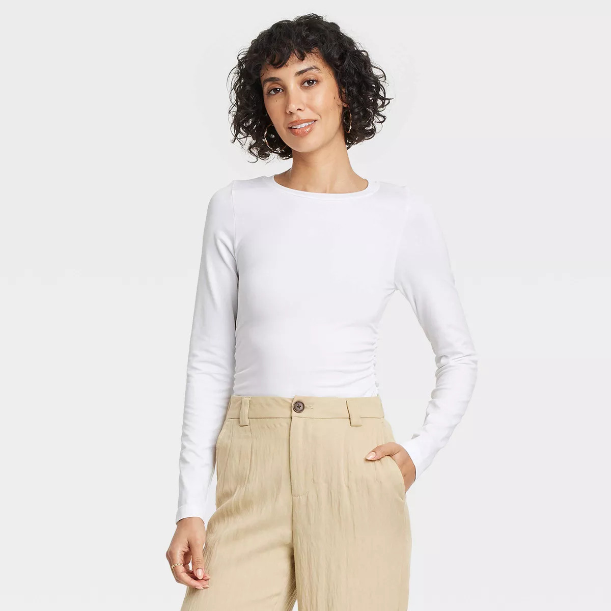 Women's Long Sleeve Seamless T-Shirt - A New Day™ | Target