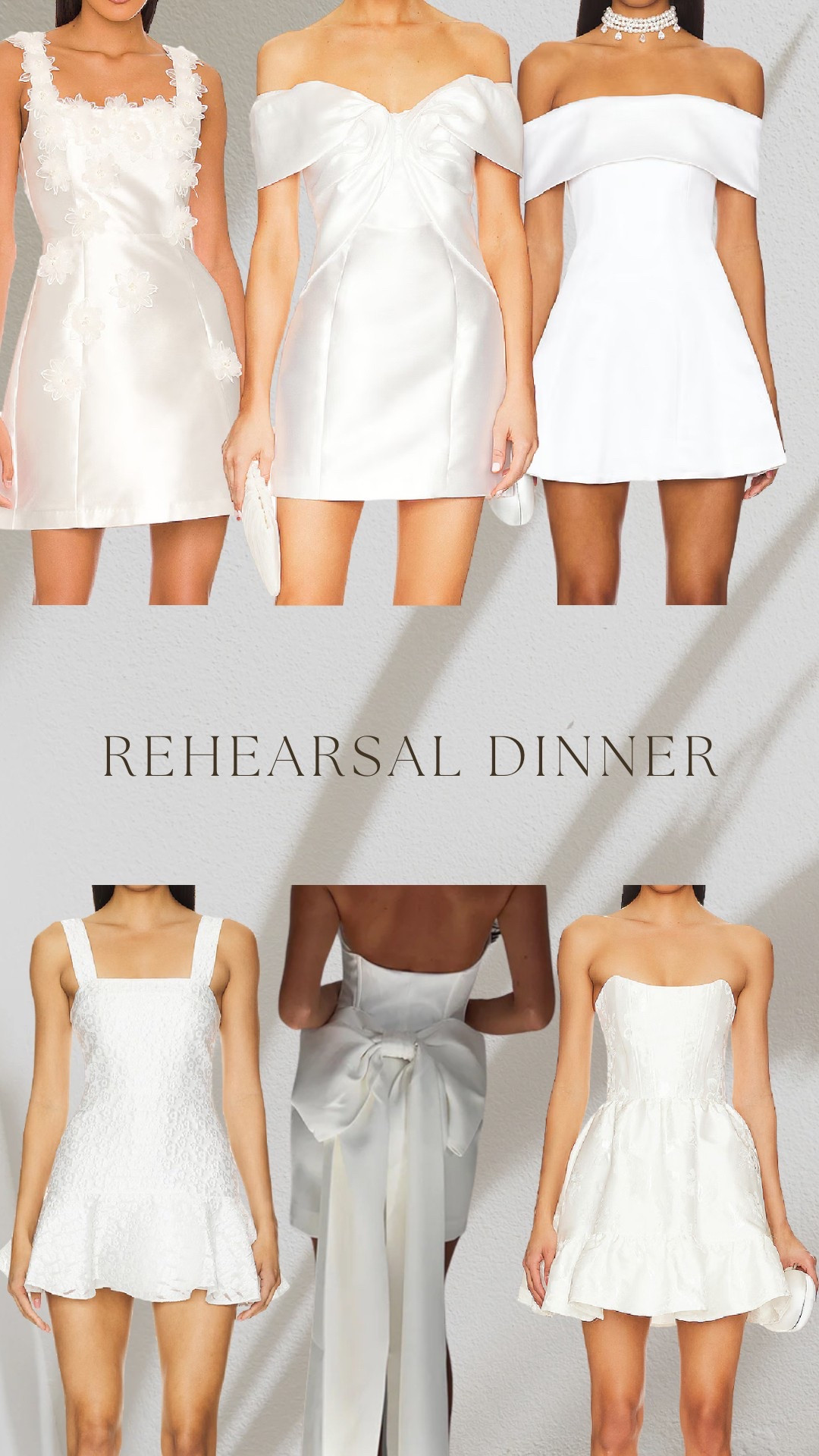 Rehearsal Dinner dresses 🤍

#LTKStyleTip #LTKWedding #LTKBeauty