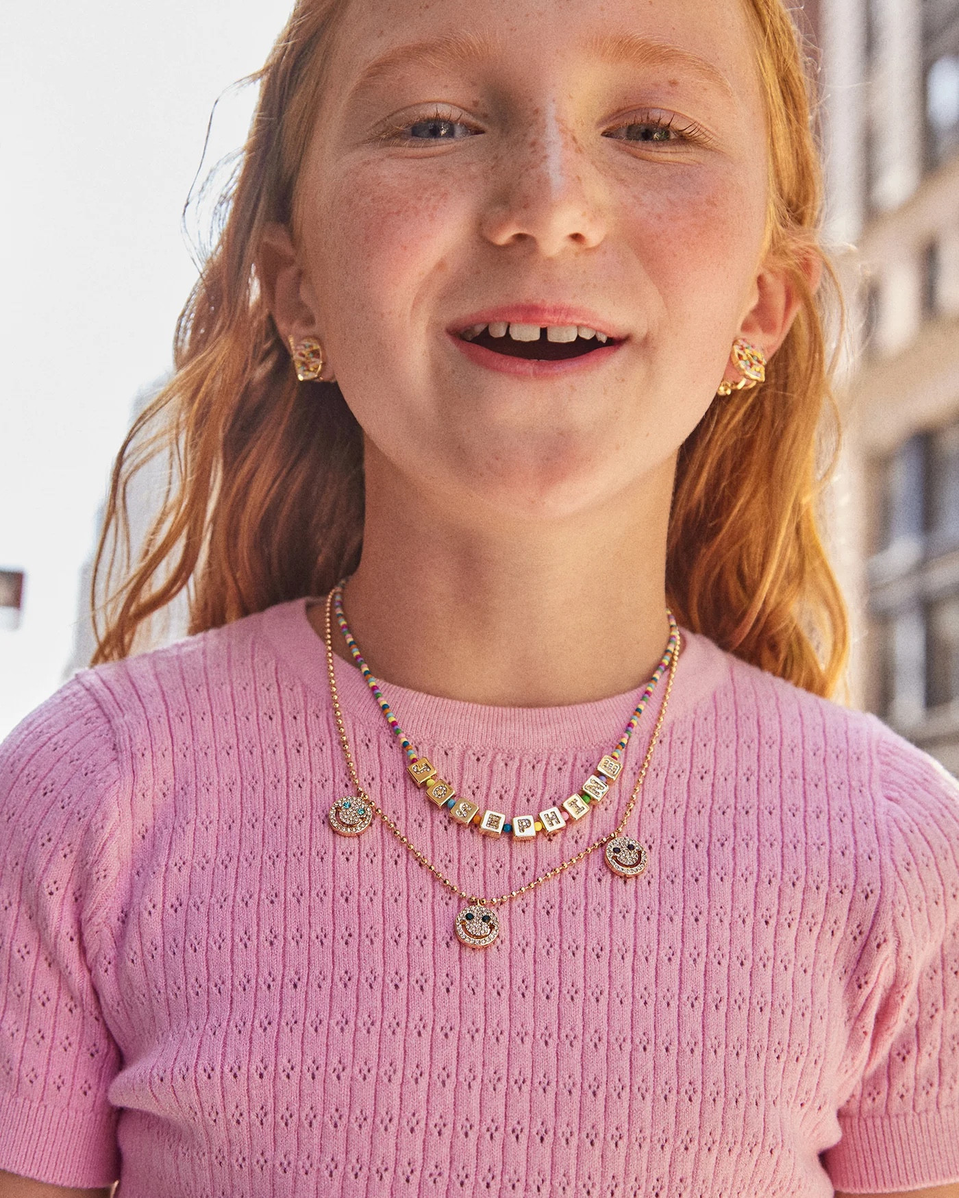 All Smiles Kids' Necklace

This playful necklace features three gold smiley faces adorned with sparkling glass stones, making it the perfect addition to any fun outfit. 

#LTKStyleTip #LTKKids #LTKGiftGuide