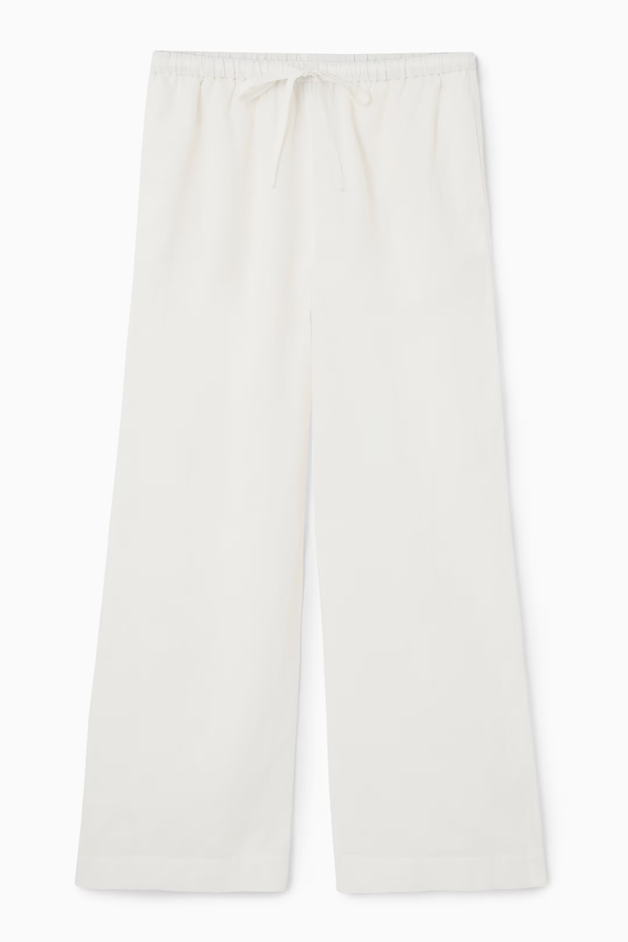 WIDE-LEG LINEN DRAWSTRING TROUSERS | H&M (UK, MY, IN, SG, PH, TW, HK)