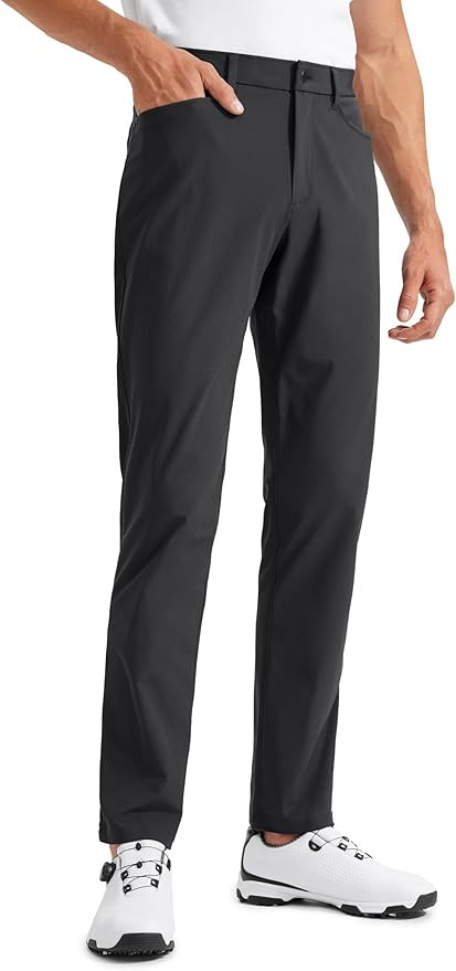 CRZ YOGA All Day Comfy 5-Pocket Golf Pants for Men - 28"/30"/32"/34" Quick Dry Lightweight Casual... | Amazon (US)