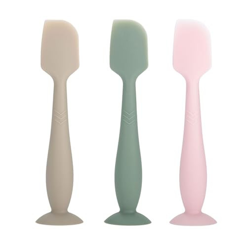 3-Pack Baby Diaper Cream Spatula - Baby Diaper Rash Cream Applicator for Butt Paste Diaper Cream - Diaper Cream Brush for Newborn Baby Essentials (grey, green, pink) | Amazon (US)