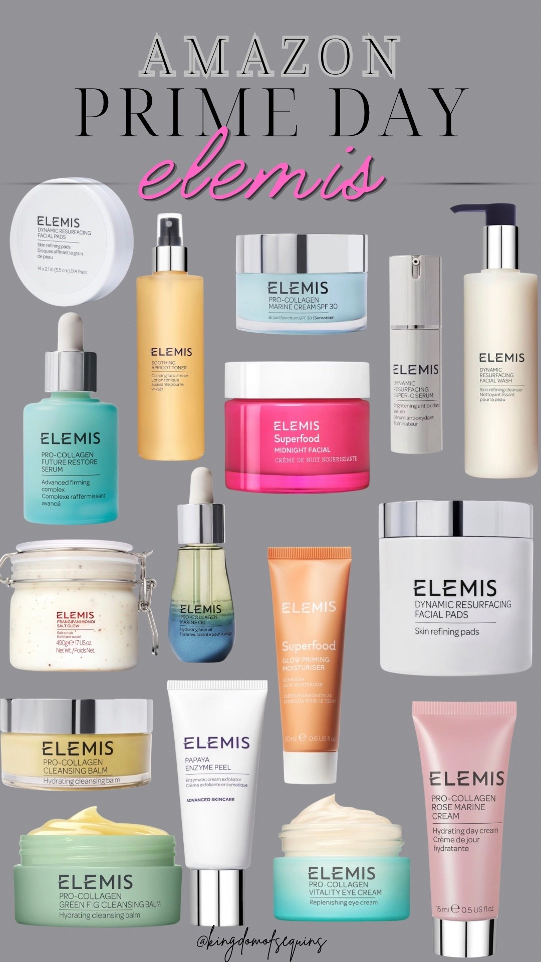 Amazon big deal days Elemis beauty finds.