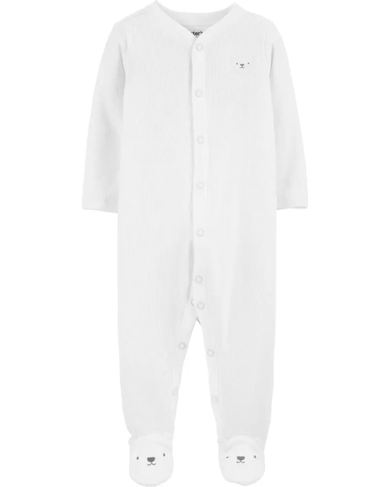 Bear Snap-Up Stretch Sleep & Play | Carter's