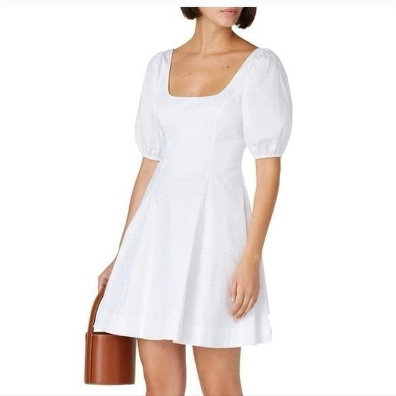 Staud Women's Dress - White - 12 | Depop US
