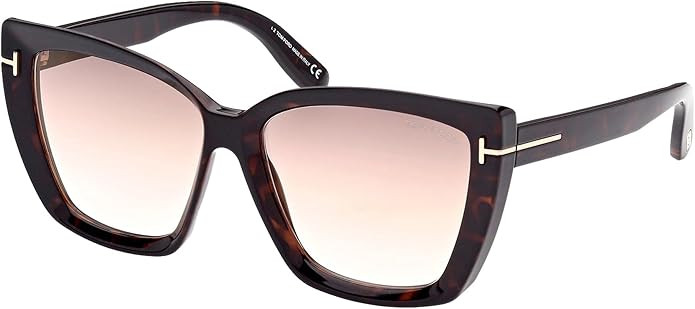 Tom Ford SCARLET-02 FT 0920 Dark Havana/Brown Shaded 57/15/140 women Sunglasses | Amazon (US)