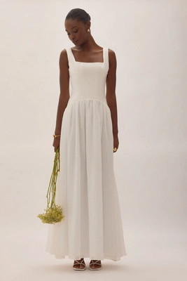 Nobody's Child Honey Bridal Sleeveless Drop-Waist Midi Dress | Anthropologie (UK)