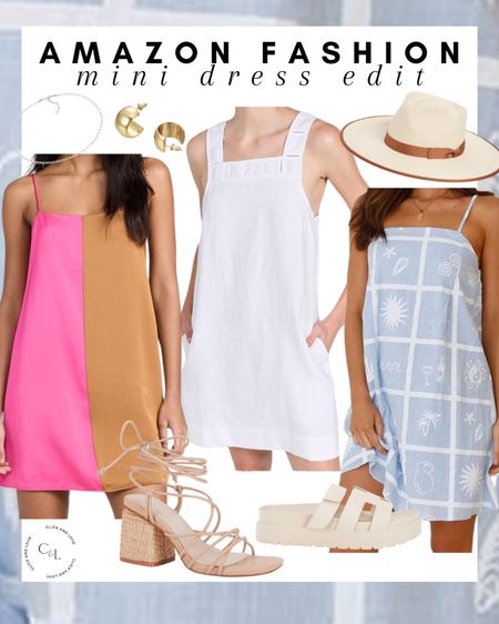 Amazon fashion women’s mini dress edit!  👗Easy dresses with sandals and some cute accessories! 

Casual fashion, out to brunch, brunch outfit inspo, ootd, gold accessories, jewelry, espadrilles, flats, women’s shoes, bracelet, silver jewelry, gold earrings, statement earrings, hat, sun hat, sandals, handbag, Womens fashion, fashion, fashion finds, outfit, outfit inspiration, clothing, budget friendly fashion, summer fashion, wardrobe, fashion accessories, Amazon, Amazon fashion, Amazon must haves, Amazon finds, amazon favorites, Amazon essentials, affordable lunch fashion, out to lunch, girls lunch, woven handbag, stud earrings, strappy sandals, floral earrings, tote bag, purse, under $20 #amazon #amazonfashion

#LTKSeasonal #LTKStyleTip #LTKFindsUnder50