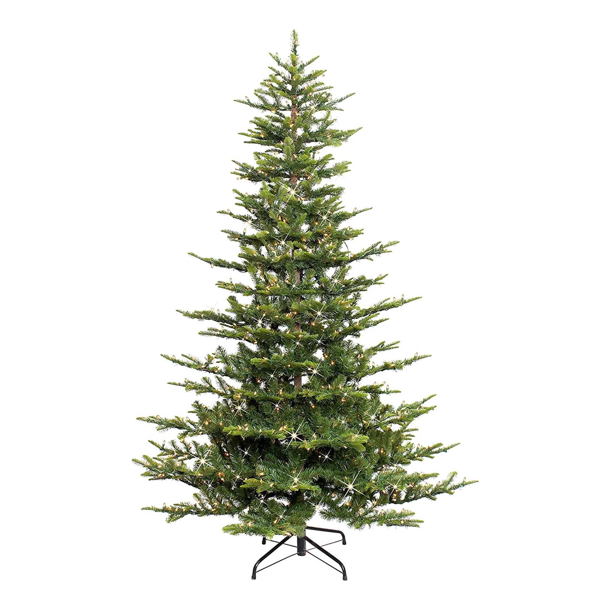 Puleo International 7.5' Pre-lit Aspen Green Fir Tree | Walmart (US)