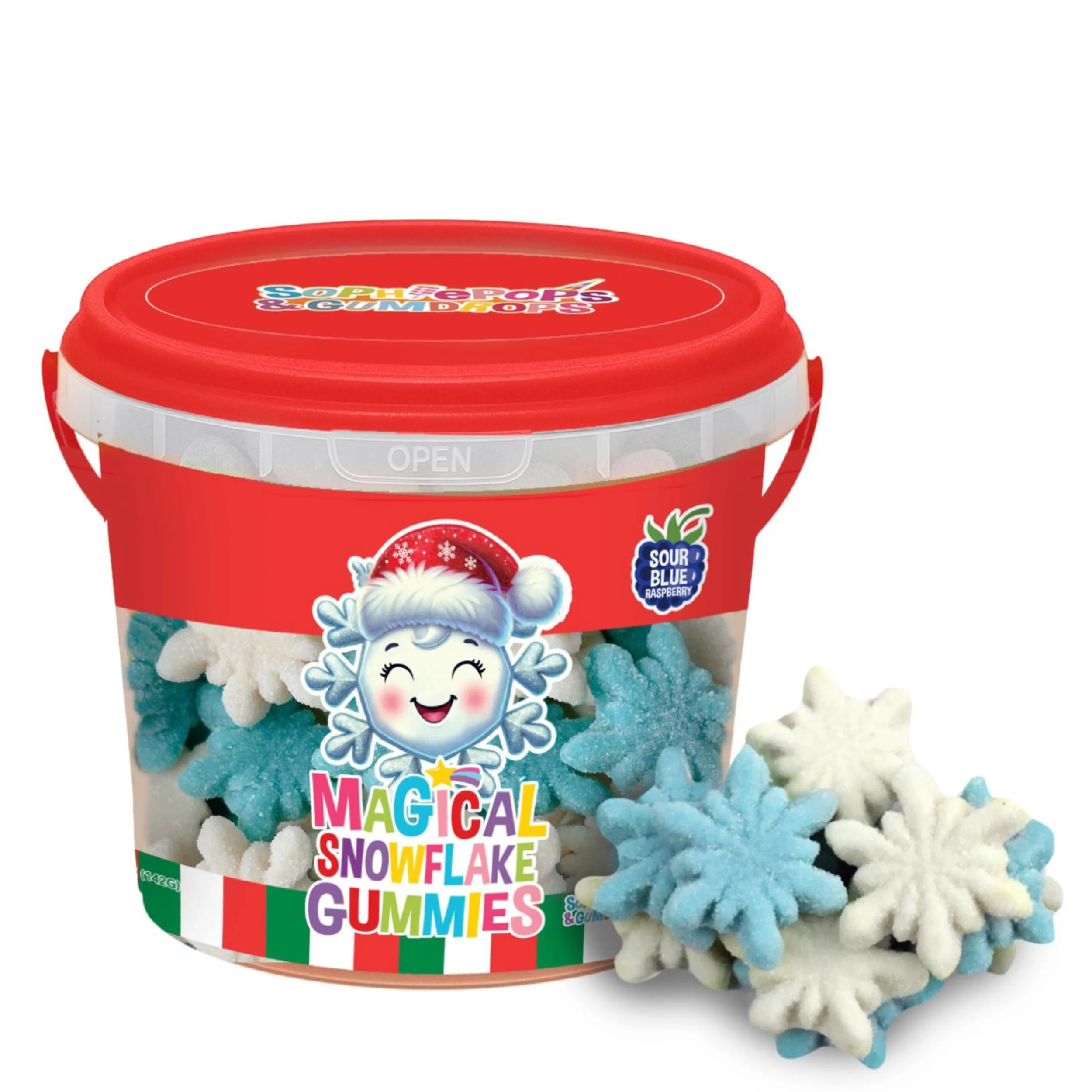 Sophiepops & Gumdrops Magical Snowflake Gummies Holiday Bucket , Gluten Free, 5.0 oz, Christmas B... | Walmart (US)