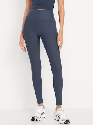 Extra-High Waisted PowerSoft Boundless 7/8 Pocket Leggings – No Front Seam | Old Navy (US)