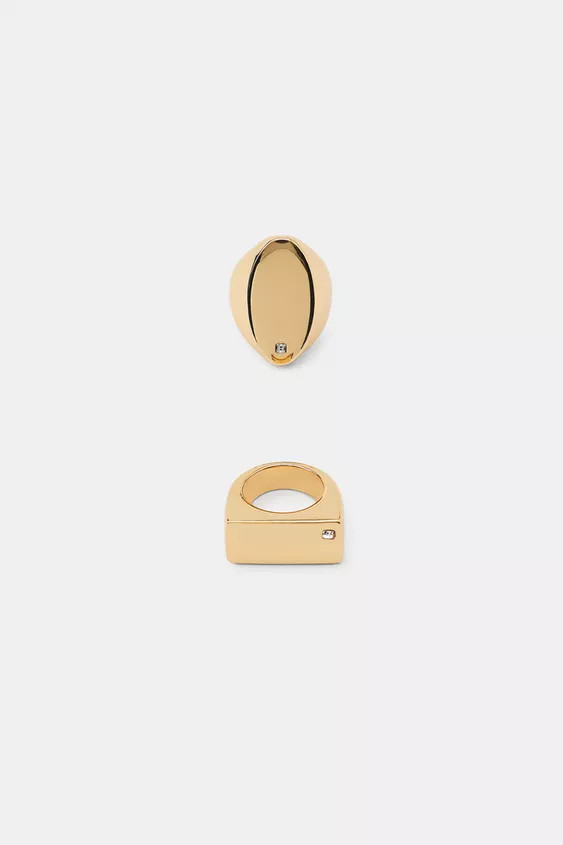 JEWEL SIGNET RING PACK | Zara US
