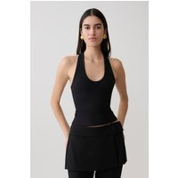 Actress Ribbed Tank / Black | MESHKI | 3XL | MESHKI US