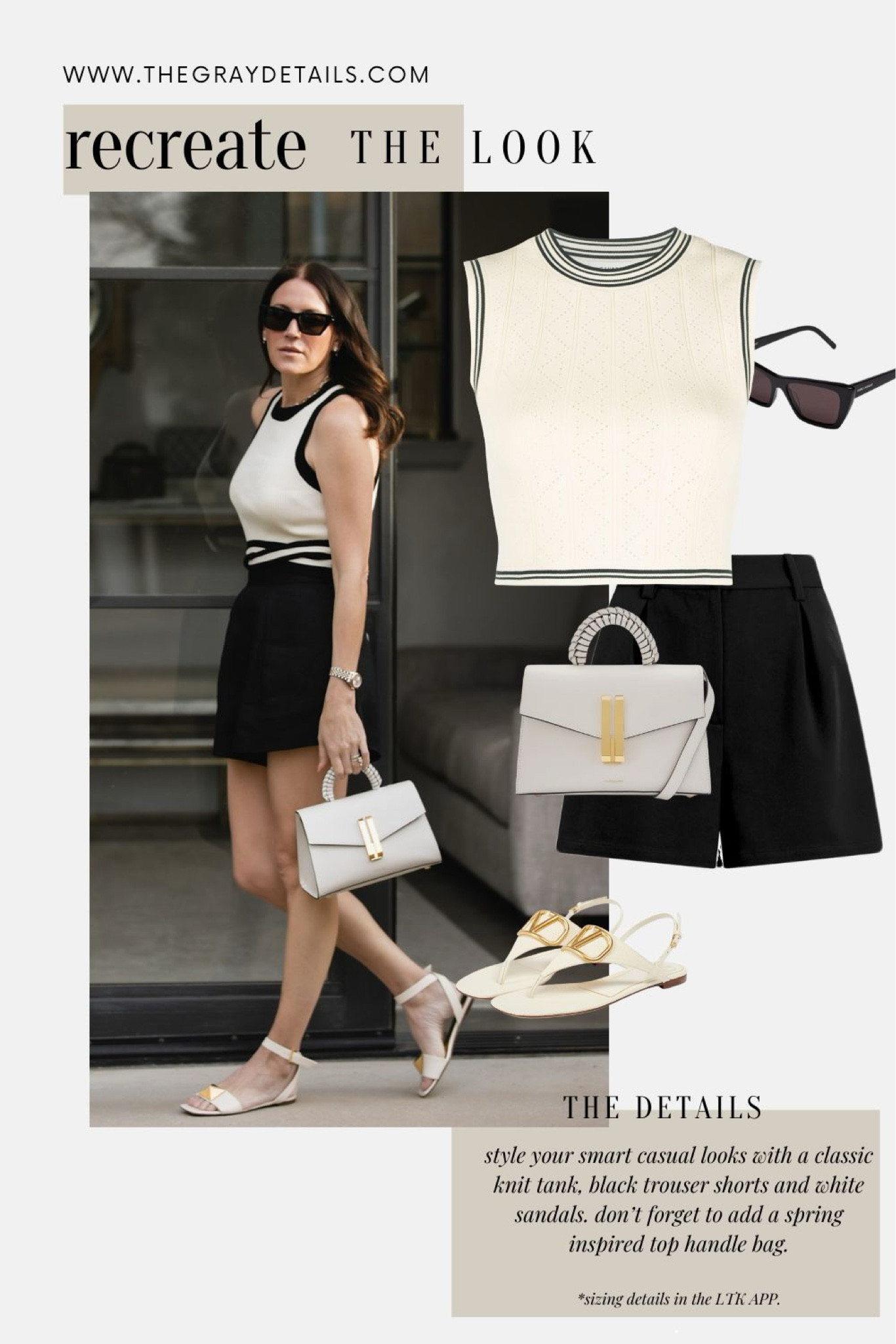 Black and white outfit for summer 

Knit sweater, black trouser shorts, white sandals

#LTKOver40 #LTKBacktoSchool #LTKShoeCrush