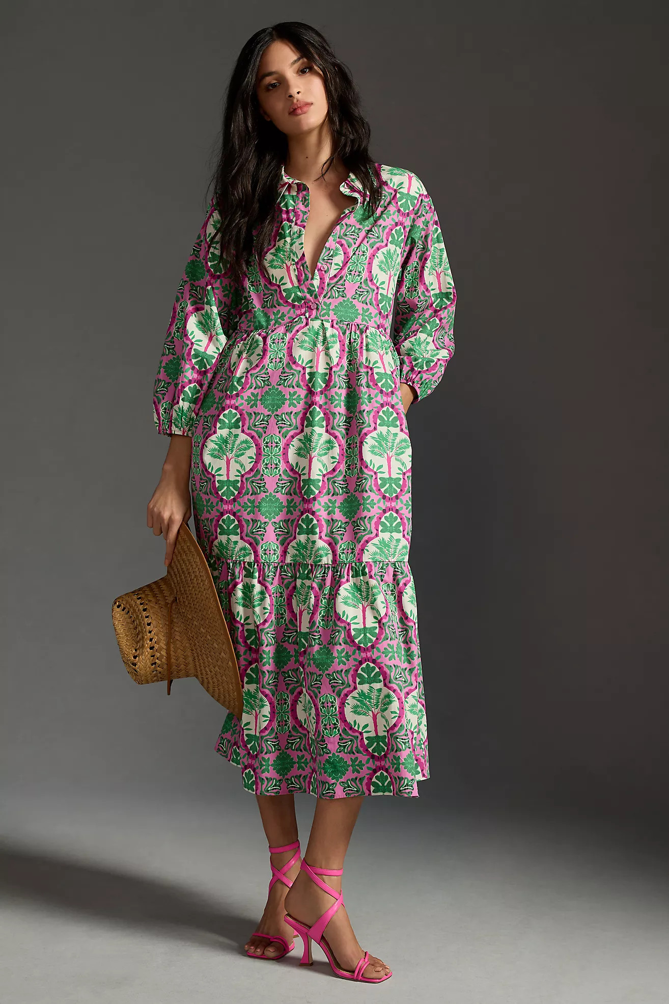 The Bettina Tiered Shirt Dress | Anthropologie (US)