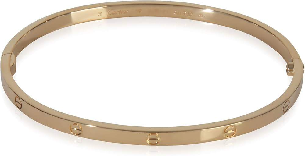Amazon.com: Cartier, Pre-Loved Small Model Love Bracelet, Yellow Gold, 19 cm : Amazon Luxury | Amazon (US)