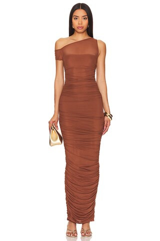 AFRM Biona Maxi Dress in Dark Clay from Revolve.com | Revolve Clothing (Global)