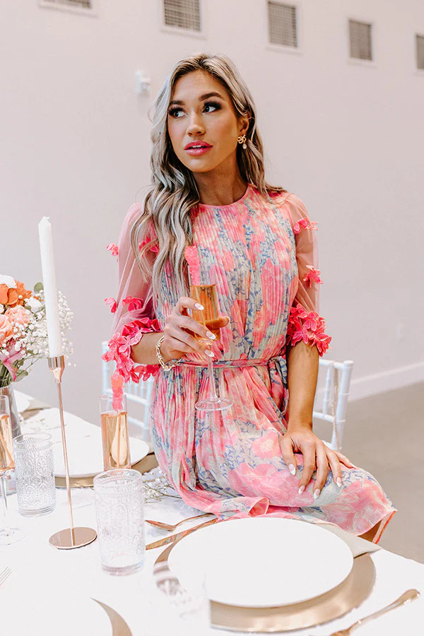 Tea Party Vibes Pleated Dress | Impressions Online Boutique