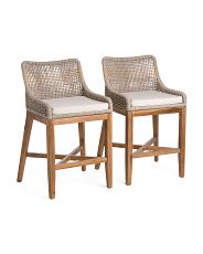 Set Of 2 Striped Woven Counter Stools | Home | T.J.Maxx | TJ Maxx