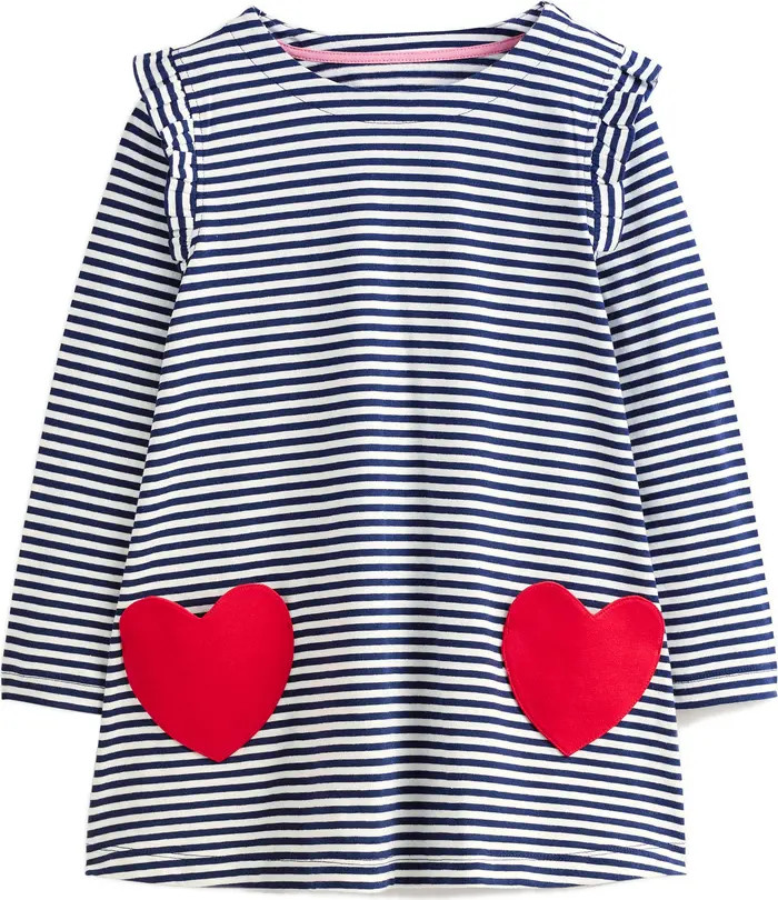 Mini Boden Kids' Heart Pocket Cotton Tunic | Nordstrom | Nordstrom