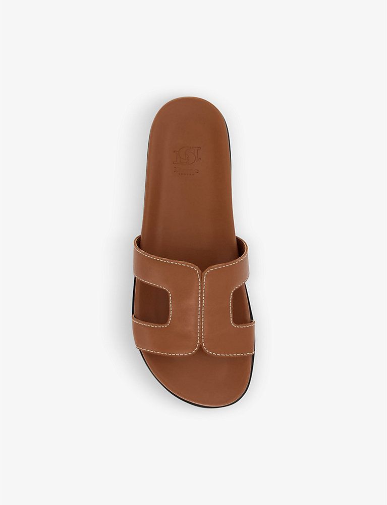 Loupa comfort-footbed leather sliders | Selfridges