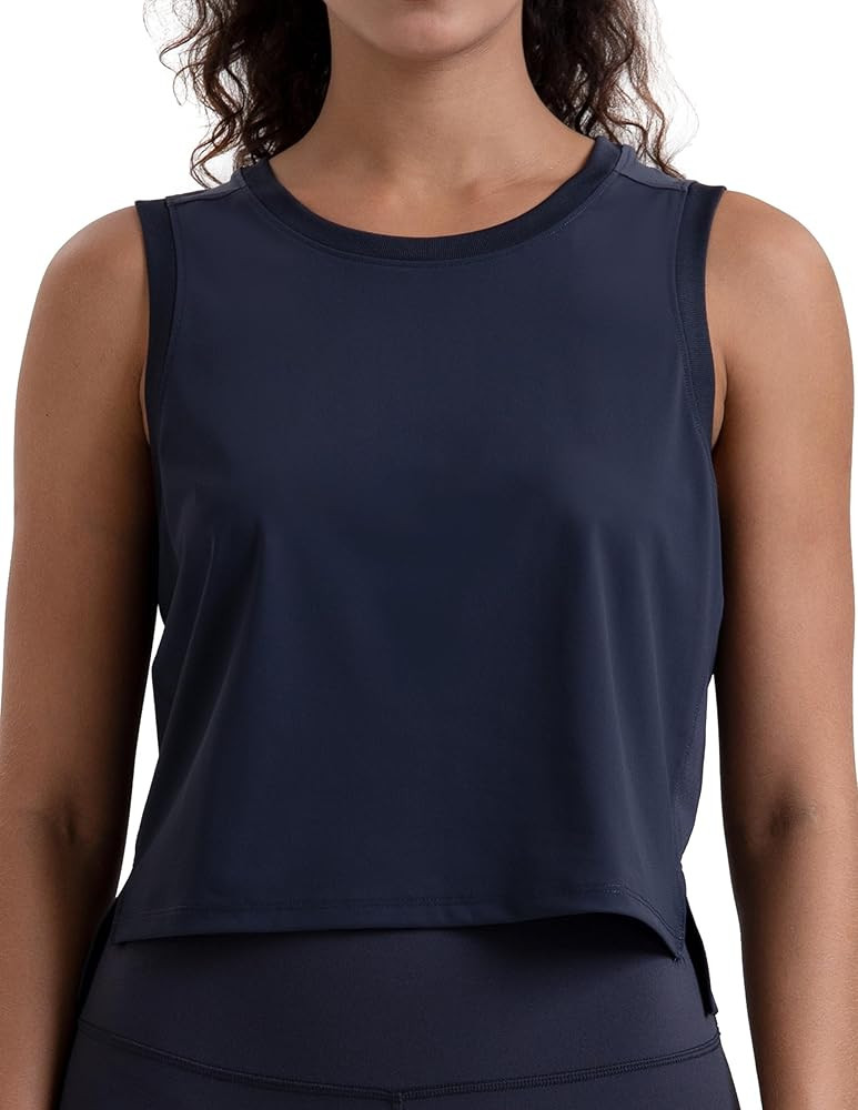 Colorfulkoala Women's Breezy Mesh Back Muscle Tank Loose Fit Workout Tops | Amazon (US)
