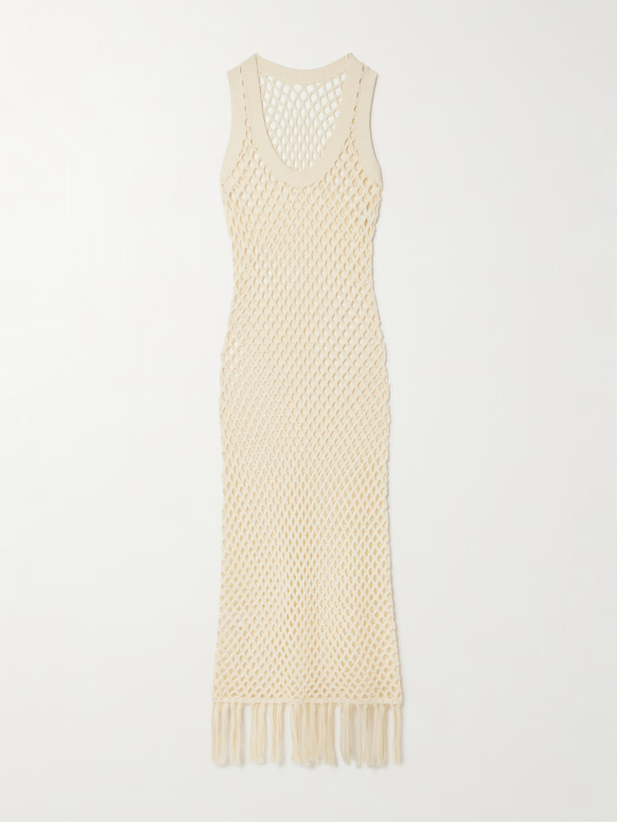 SIR. - Illaria Crocheted Cotton Midi Dress - Cream - medium | NET-A-PORTER APAC